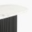 IFIPF-1002 Oval Coffee Table with White Marble, Fluted Base