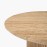IFIPF-1005 Round Coffee Table with Travertine Marble, Fluted Base