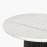 IFIPF-1006 Round Coffee Table with White Marble, Fluted Base