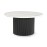 IFIPF-1006 Round Coffee Table with White Marble, Fluted Base