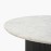IFIPF-1008 Round Coffee Table with White Marble, Fluted Base