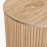 IFIPF-1009 Round End Table with Travertine Marble, Fluted Base