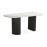IFIPF-1012 Dining Table with White Marble, Fluted Base