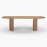 IFIPF-1013 Dining Table with Travertine Marble, Fluted Base