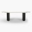 IFIPF-1014 Dining Table with White Marble. Fluted Base