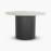 IFIPF-1016 Round Dining Table with White Marble, Fluted Base