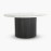 IFIPF-1018 Round Dining Table with White Marble, Fluted Base