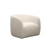 Clovis Swivel Chair in Shearly UBK Natural Fabric