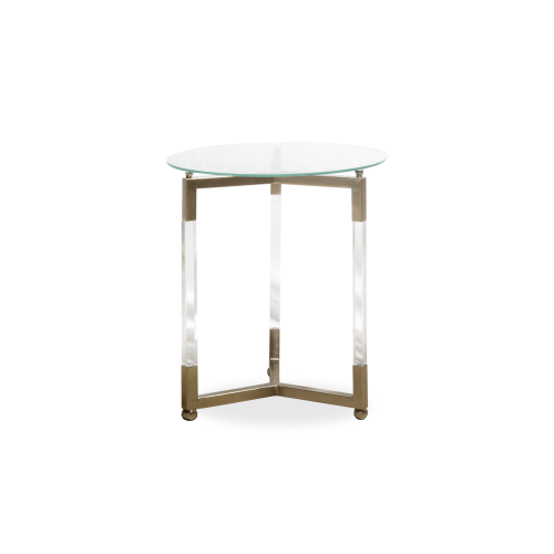ENJ61033 Acrylic End Table - 15" Rd