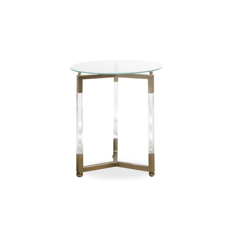ENJ61033 Acrylic End Table - 15" Rd