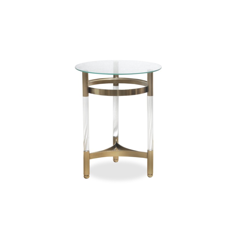 ENJ61034 Acrylic End Table - 14" Rd
