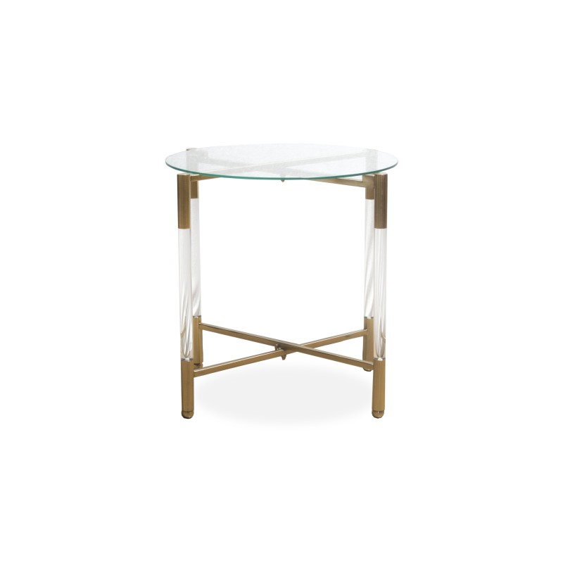 ENJ61035 Acrylic End Table - 20" Rd