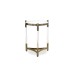 ENJ61036 Acrylic and Brass End Table