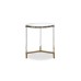 ENJ61037 Acrylic and Brass End Table - 18" Rd