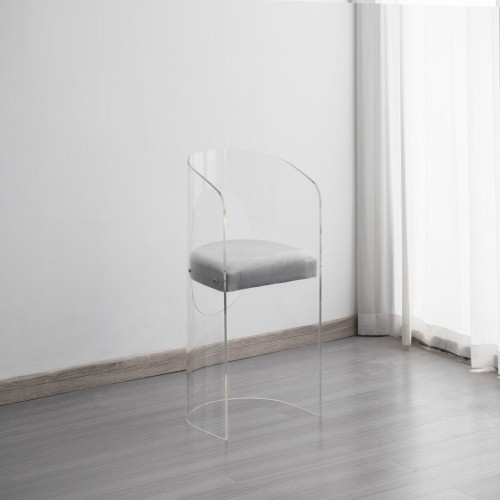 Seville Acrylic Chair - Silver