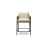 Haling Bar Stool in Ashford Cream on Black