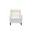 Milano Push Back Recliner in Bowie White Leather