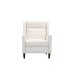 Milano Push Back Recliner in Bowie White Leather