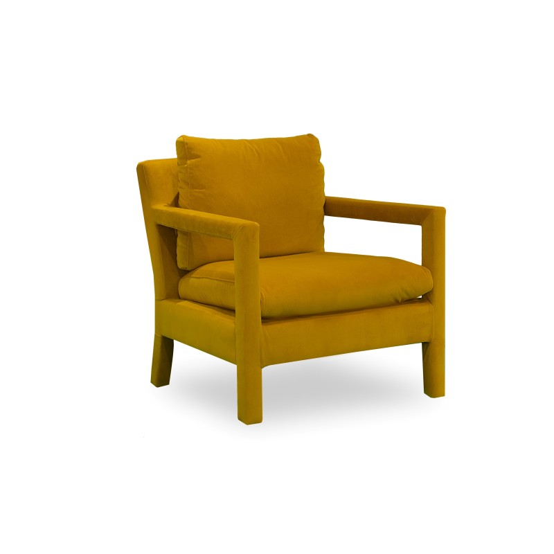 Oliver Club Chair in Marquis Curry