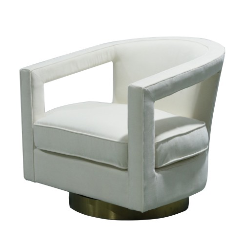 Open Swivel Chair in Amigo II Ivory
