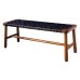 PS 496 Vienna Bench in Black Leather