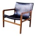 PS 498 Lisbon Club Chair in Black Leather