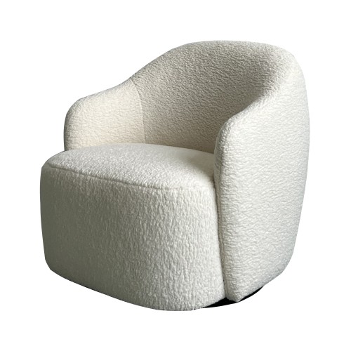 Pasadena Swivel Chair in Shearly UBK Natural