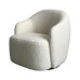 Pasadena Swivel Chair in Shearly UBK Natural