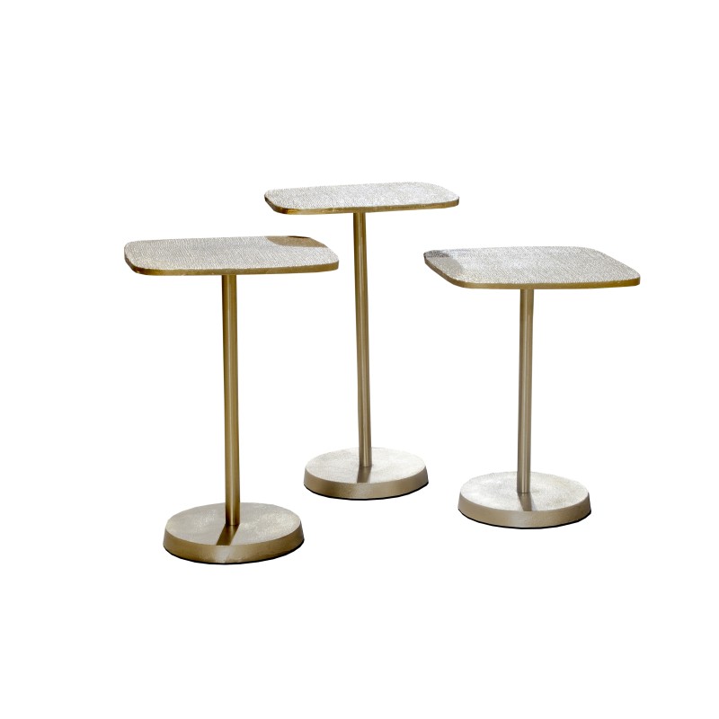 RK-36316G End Table (Set of 3) - Gold