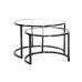 RK-36319B Round Coffee Table (set of 2) - Black Finish