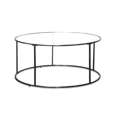 RK-36328B Round Coffee Table - Black Finish