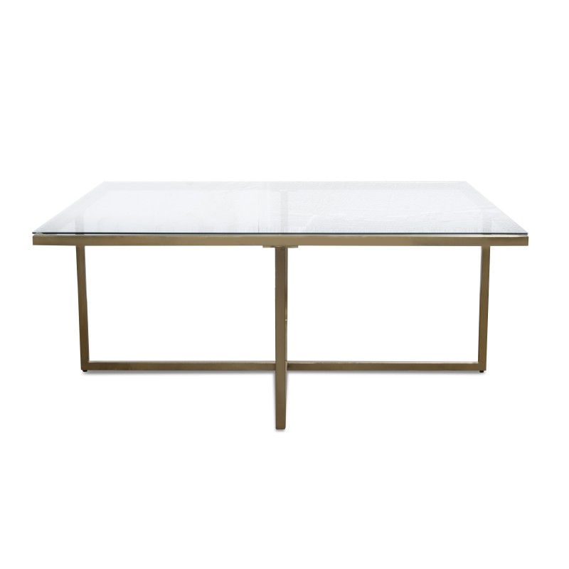 RK-36334G Square Coffee Table - Gold Finish